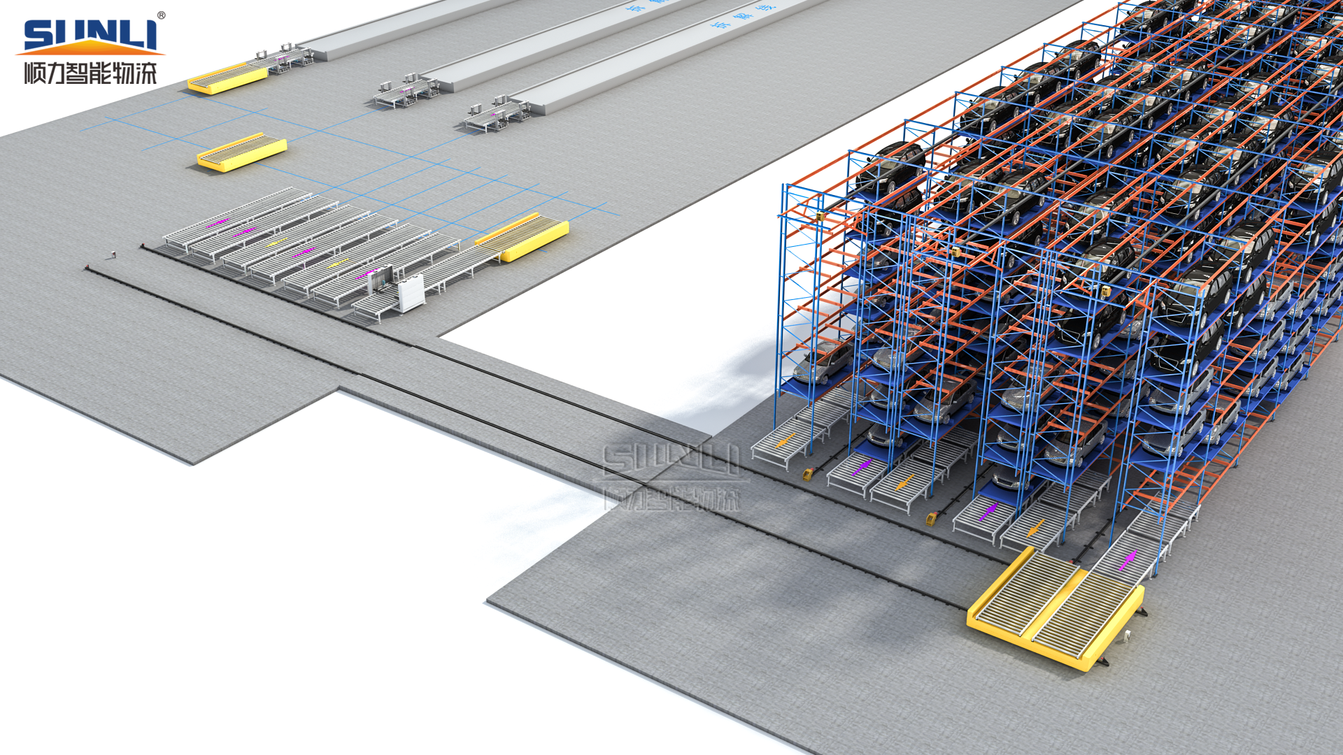 Durable single depth racking solution installed in a high-capacity warehouse environment