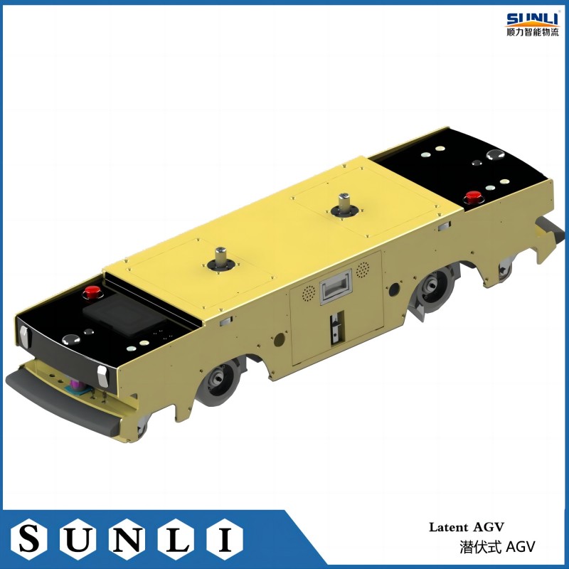 Automated guided vehicle operating efficiently in a modern warehouse environment