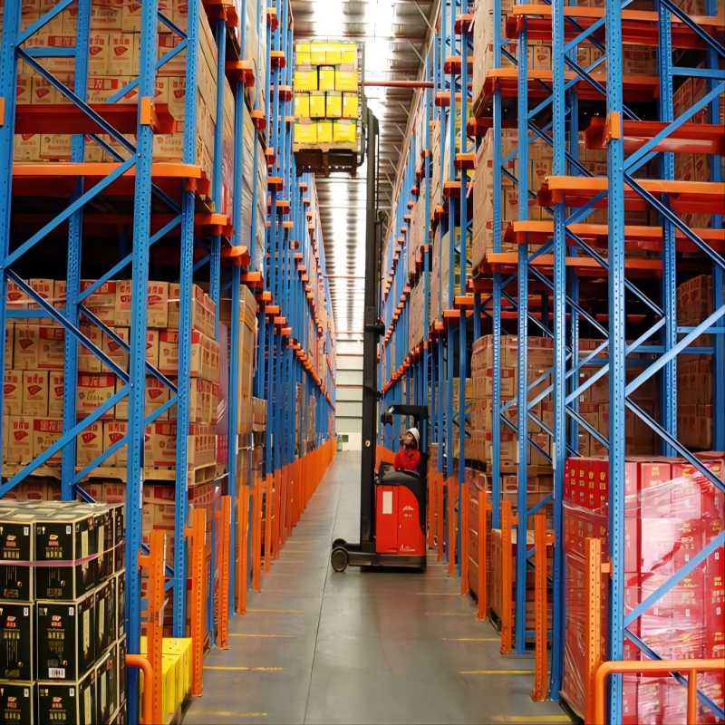 Warehouse layout evaluation and space optimization illustration