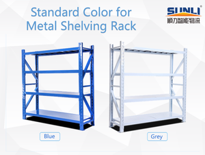 Medium Duty Space-Saving Metal Shelving Warehouse Storage Rack