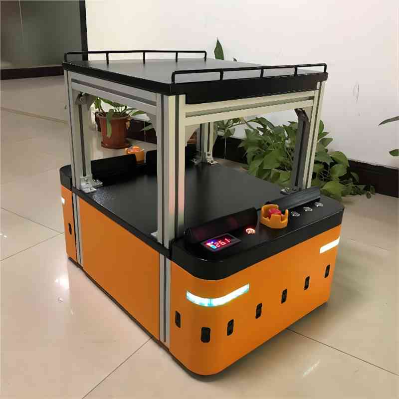 Automated guided vehicle operating within a smart warehouse facility