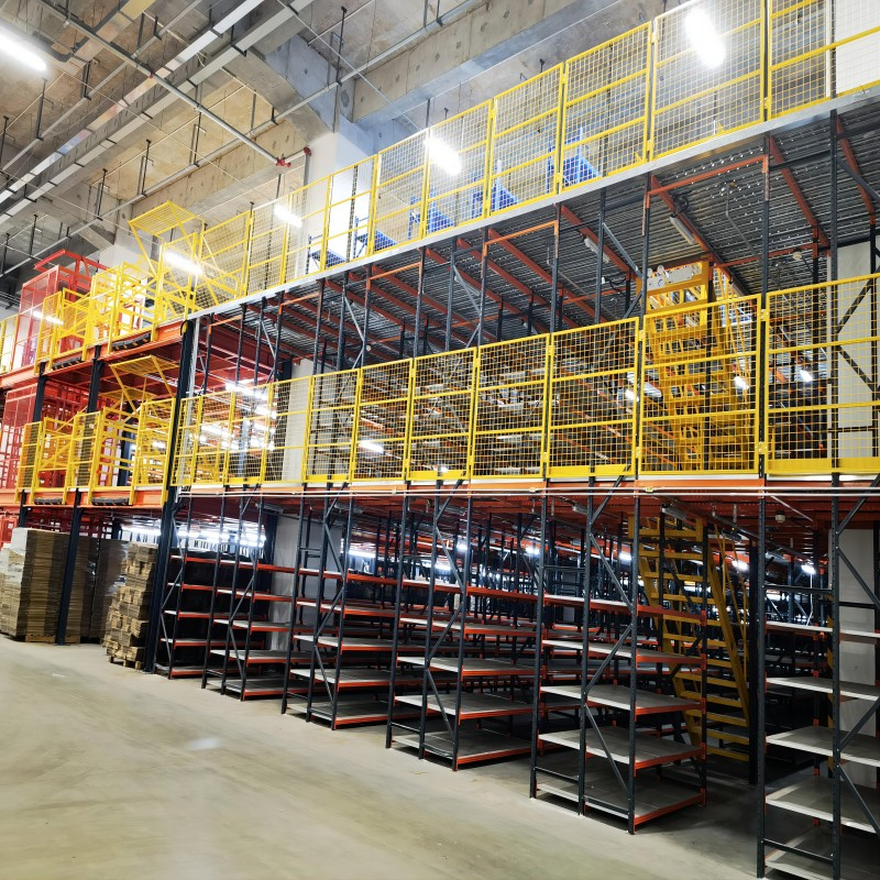 Mezzanine racking system